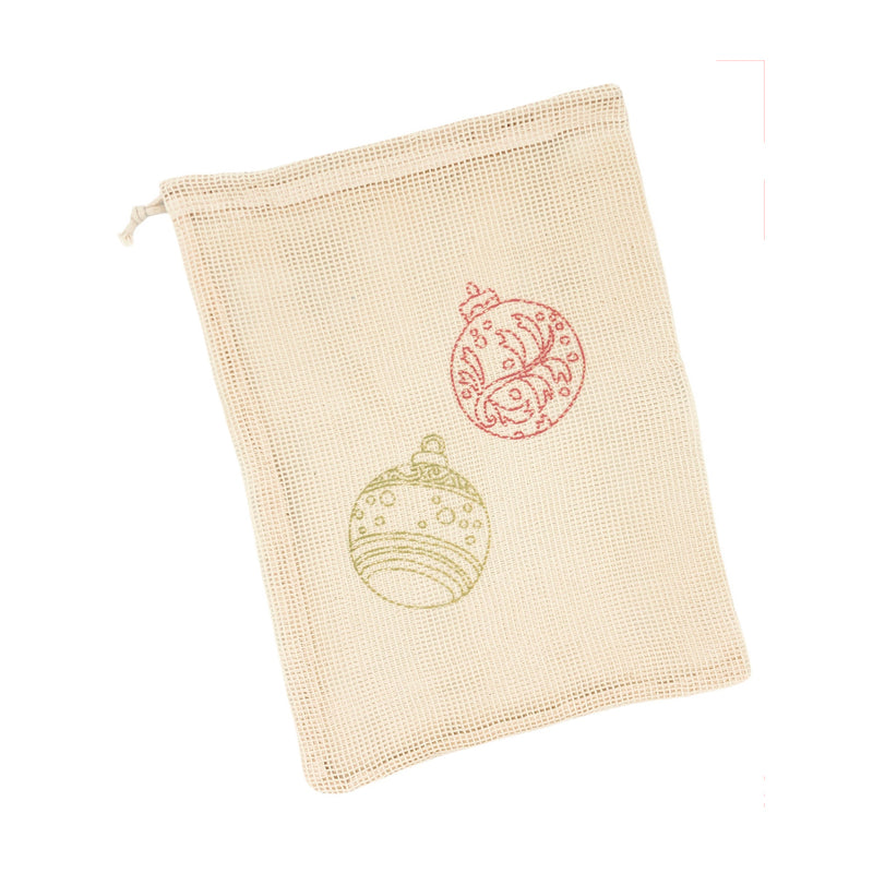 Holiday Design Cotton Mesh Bag