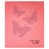 Large Butterflies Pink & White - Sponge Cloth (Pack of 2 cloths)