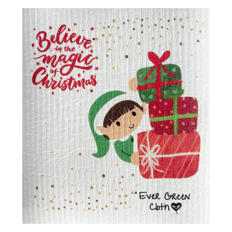 Elf - Believe in the Magic of Christmas  - Regular Sponge Cloth (One)