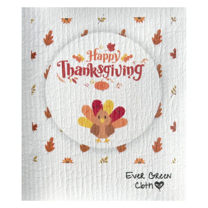 Happy Thanksgiving  - Regular Sponge Cloth (One)