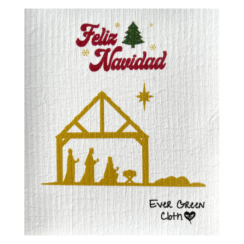 Feliz Navidad - Reyes Magos  - Regular Sponge Cloth (One)