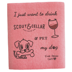 Drink Scout & Cellar & Pet My Dog - (Pack of 3 cloths)