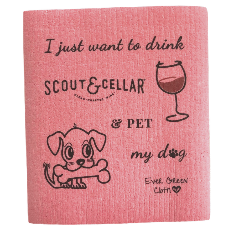 Drink Scout & Cellar & Pet My Dog - (Pack of 3 cloths)