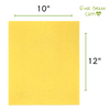 Ever Green Cloth - Yellow Large Sponge Cloth Measurements