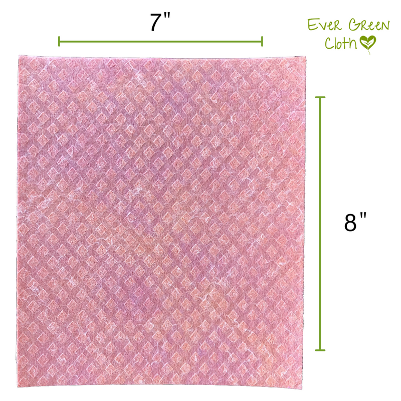 Swedish Dishcloth - Pink Ever Green Sponge Cloth