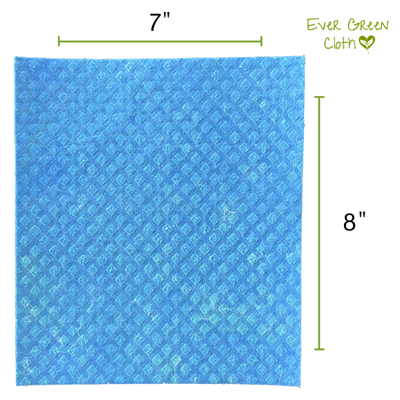 Ever Green Cloth  Extra Large Swedish Dishcloth Light Blue Color
