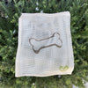 100% Natural Cotton Mesh Bag - Ever Green Cloth - Dog Bone