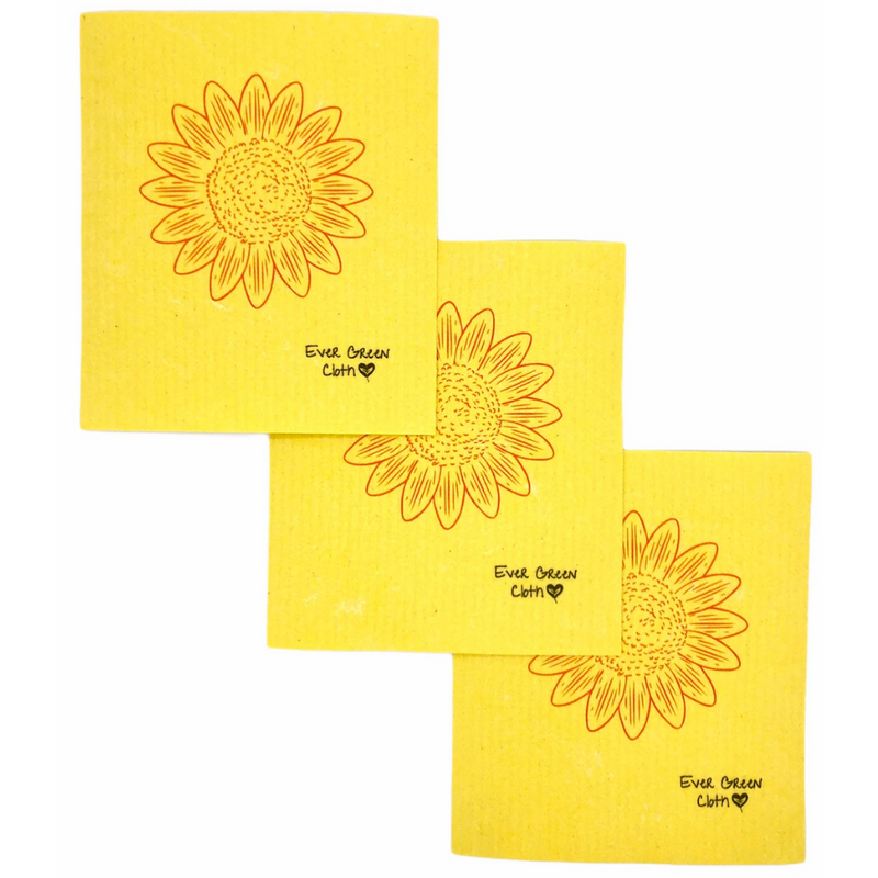 Eco-friendly Swedish Dishcloth - Sunflowers