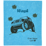 Jeep / Truck Wash: 2 Regular + 2 Large  Sponge Cloths, 1 Bamboo Brush